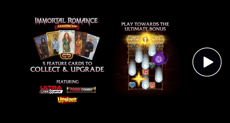 Immortal Romance Assembl'Em Main Screen