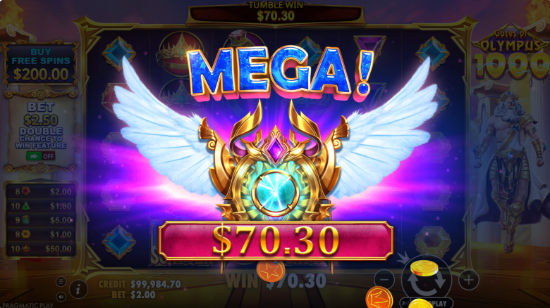 Gates of Olympus 1000 Mega Win
