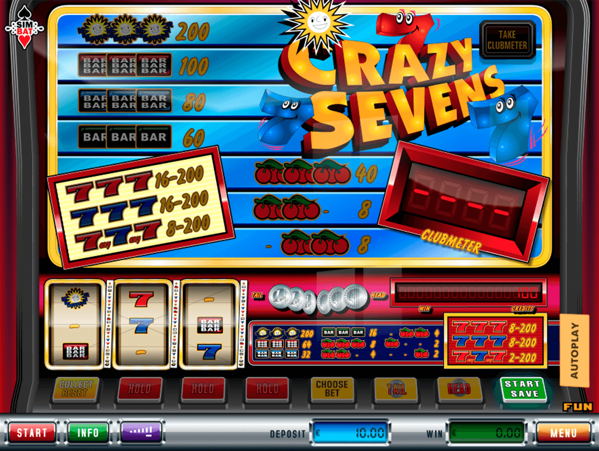crazy sevens simbat casino gokkasten 