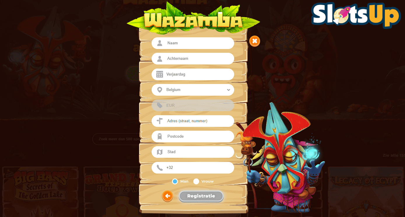 Wazamba Casino Online Inschrijving Stap 4