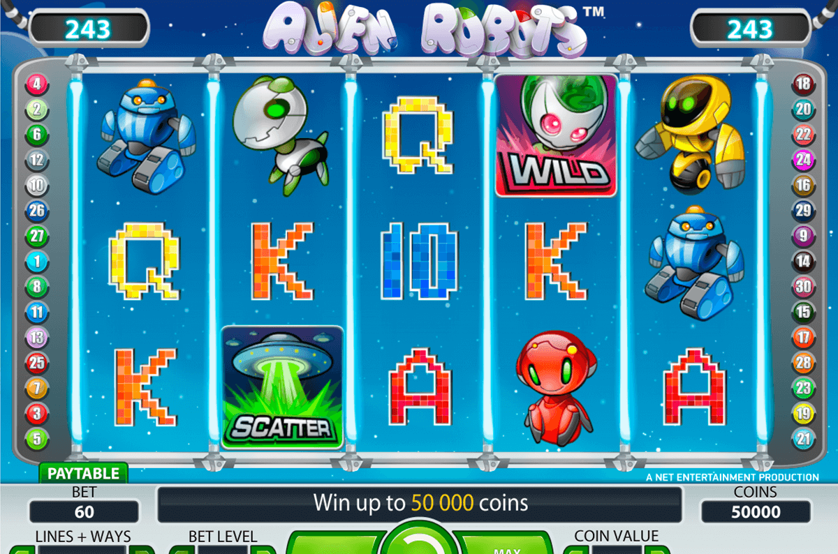 alien robots netent casino gokkasten 