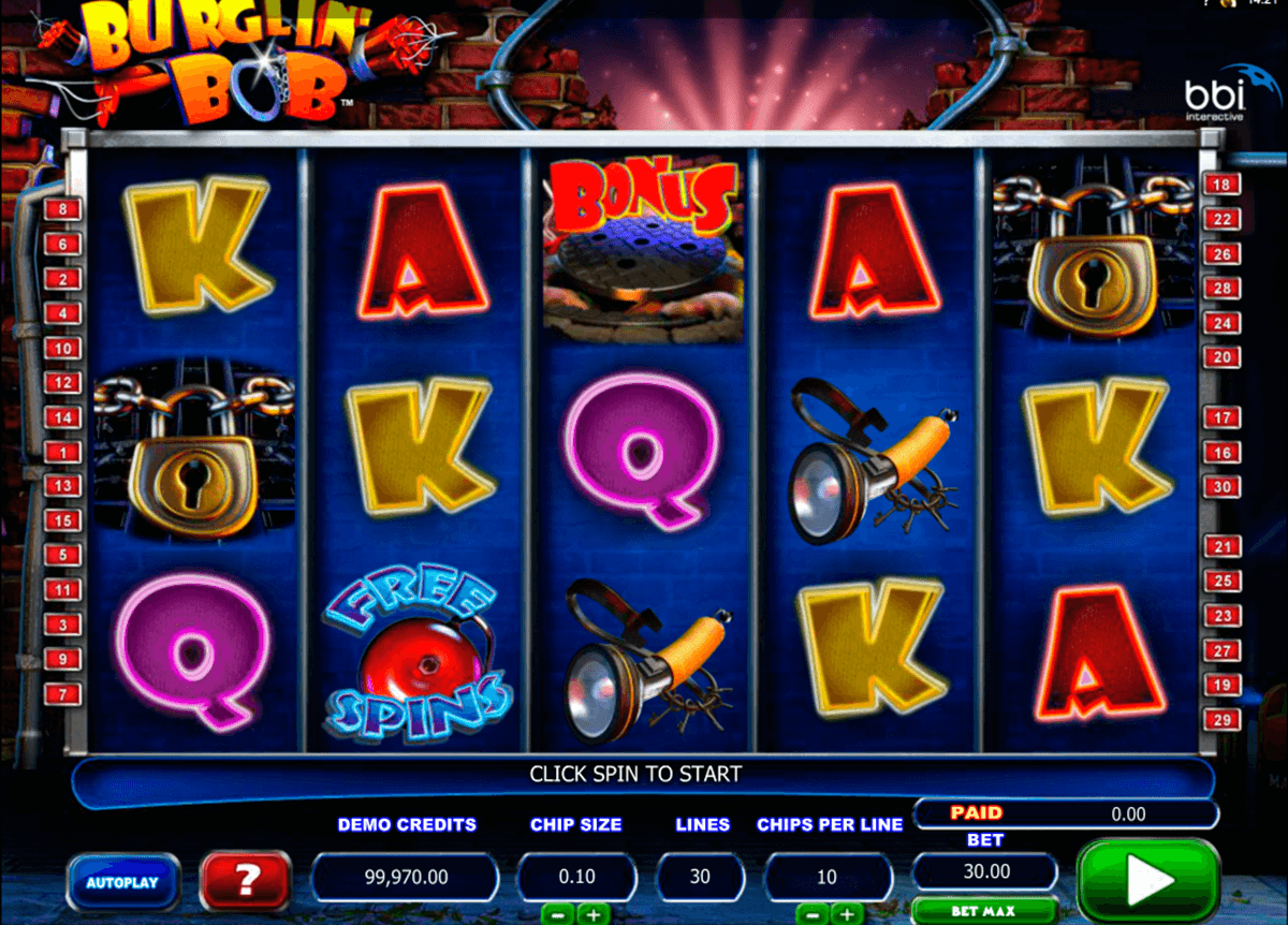 burglin bob microgaming casino gokkasten 