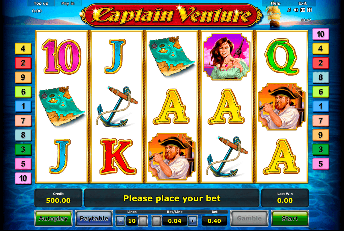 captain venture novomatic casino gokkasten