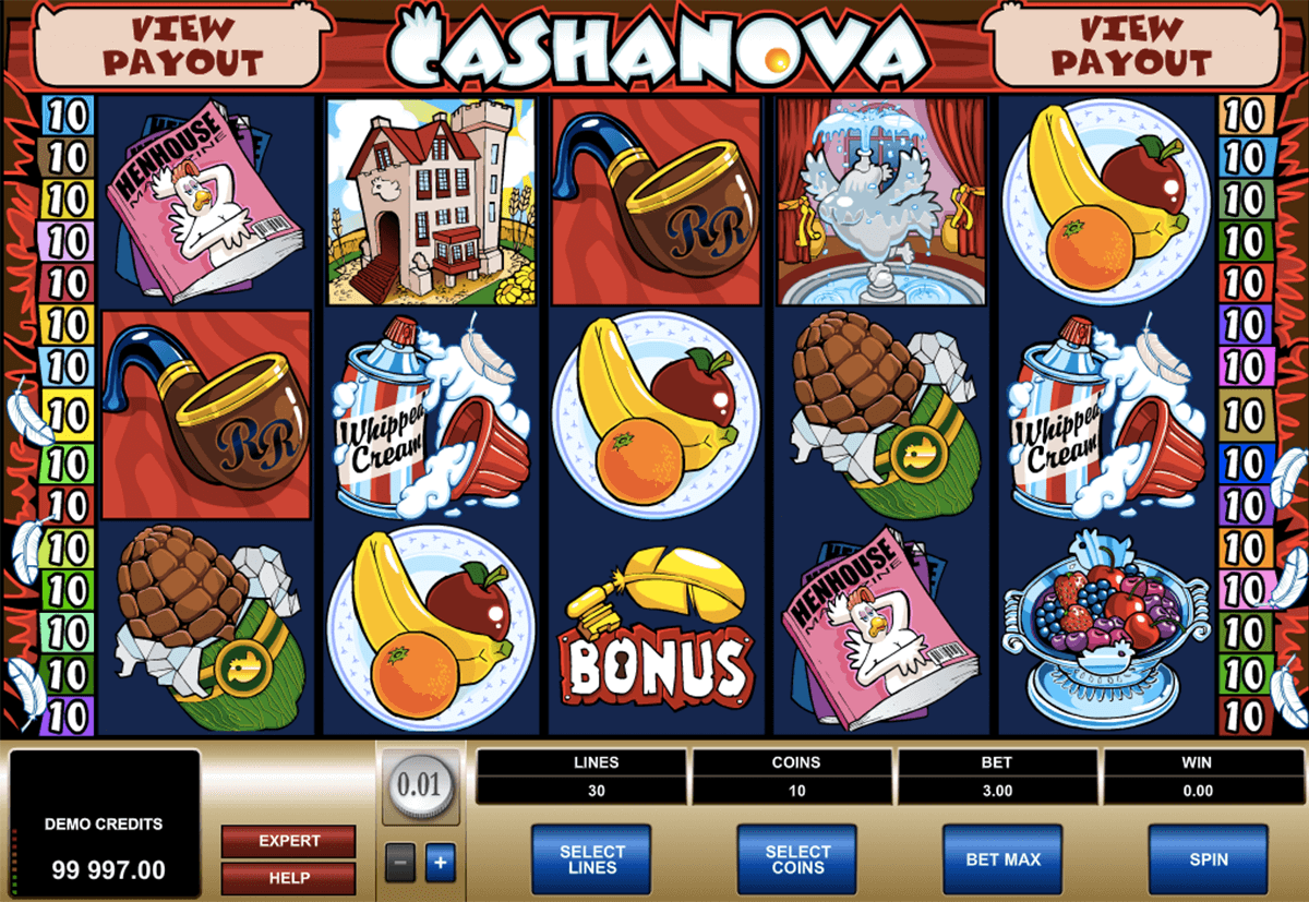 cashanova microgaming casino gokkasten 