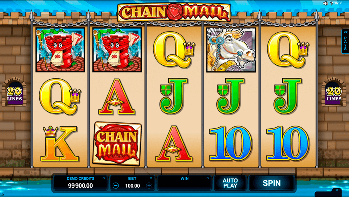 chain mail microgaming casino gokkasten