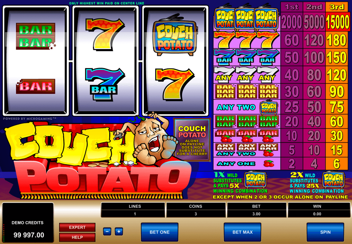 couch potato microgaming casino gokkasten
