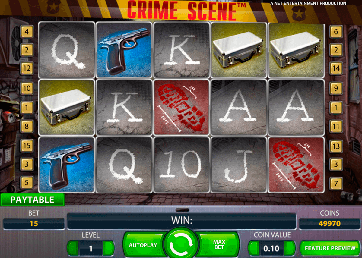 crime scene netent casino gokkasten 