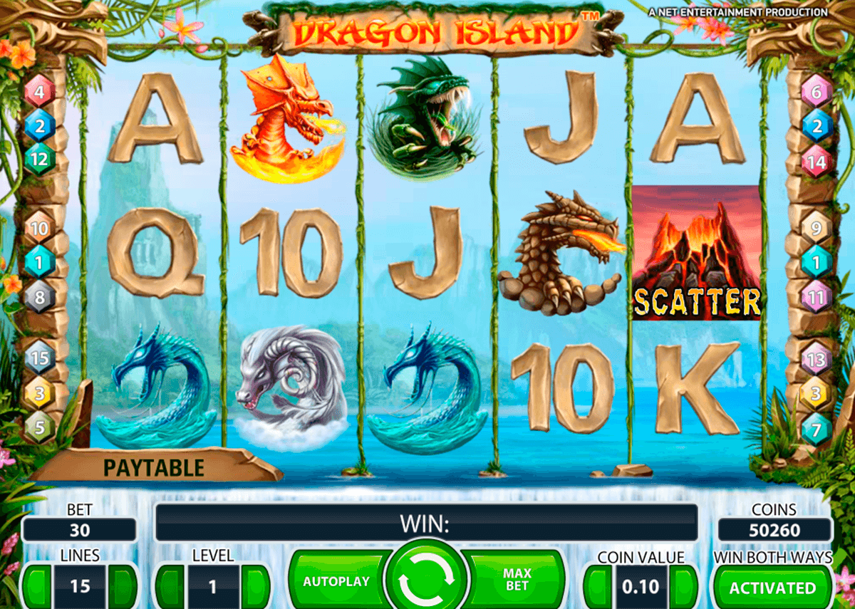 dragon island netent casino gokkasten 