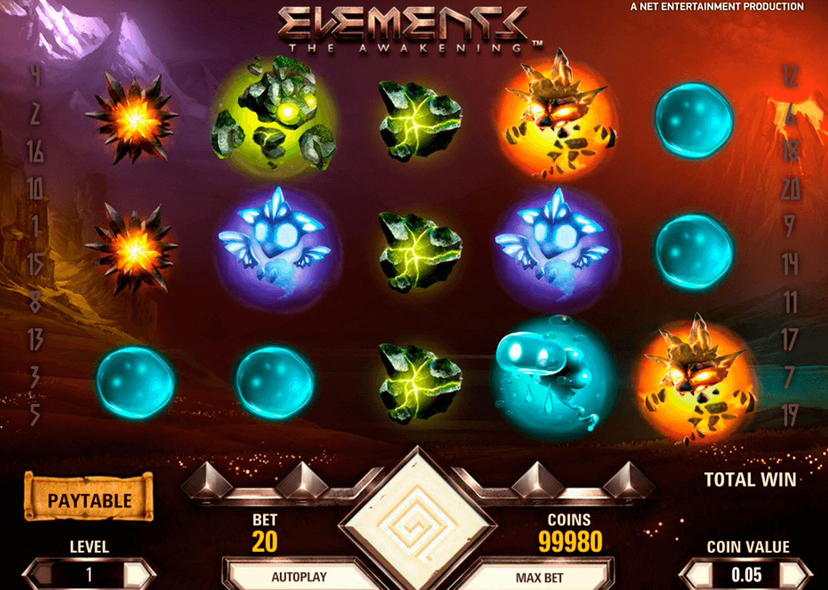 elements netent casino gokkasten