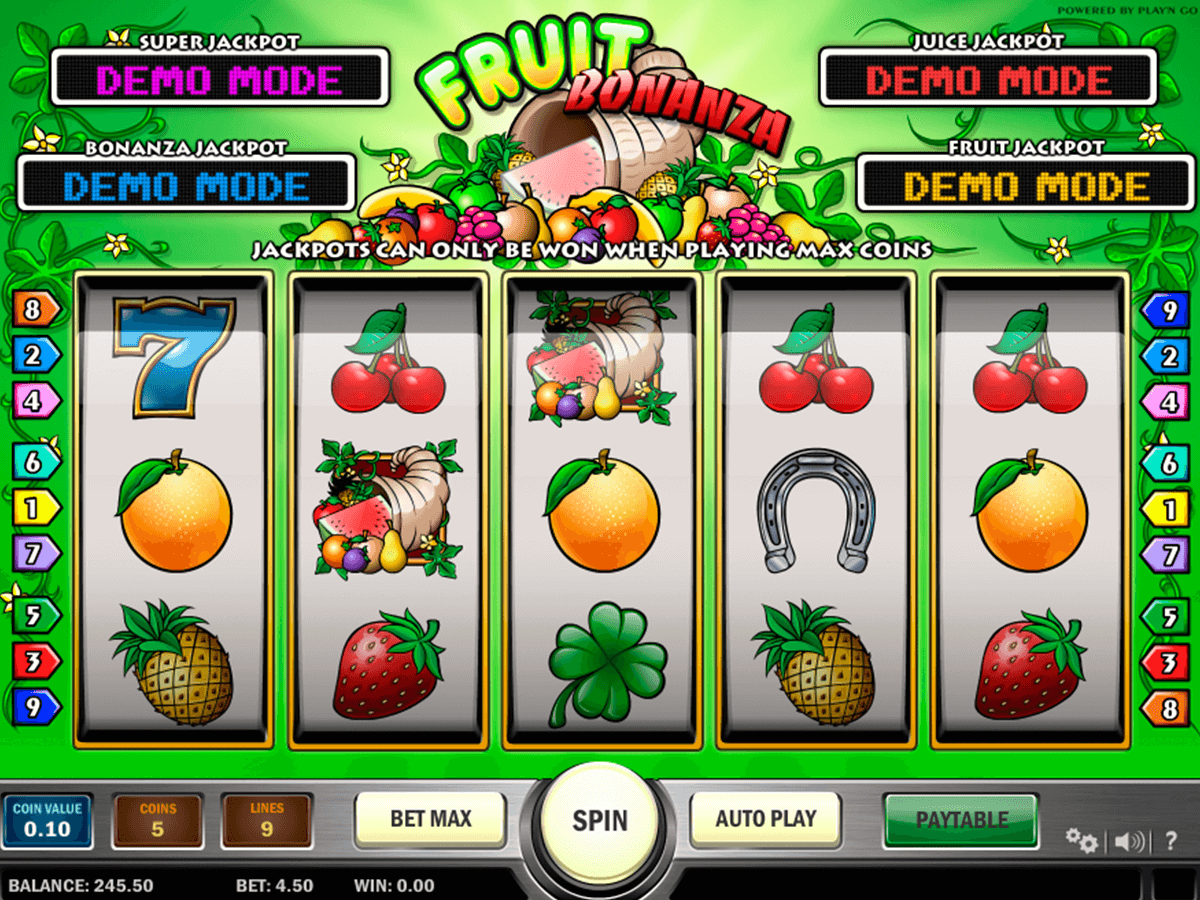fruit bonanza playn go casino gokkasten 