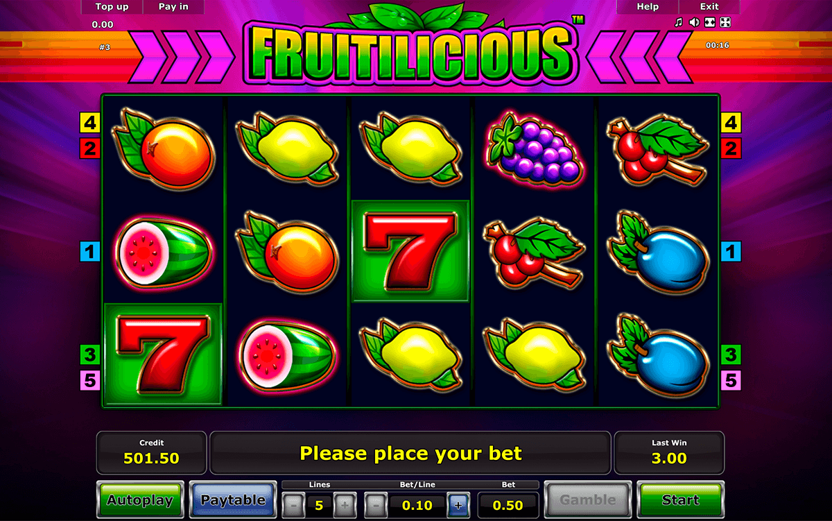 fruitilicious novomatic casino gokkasten 