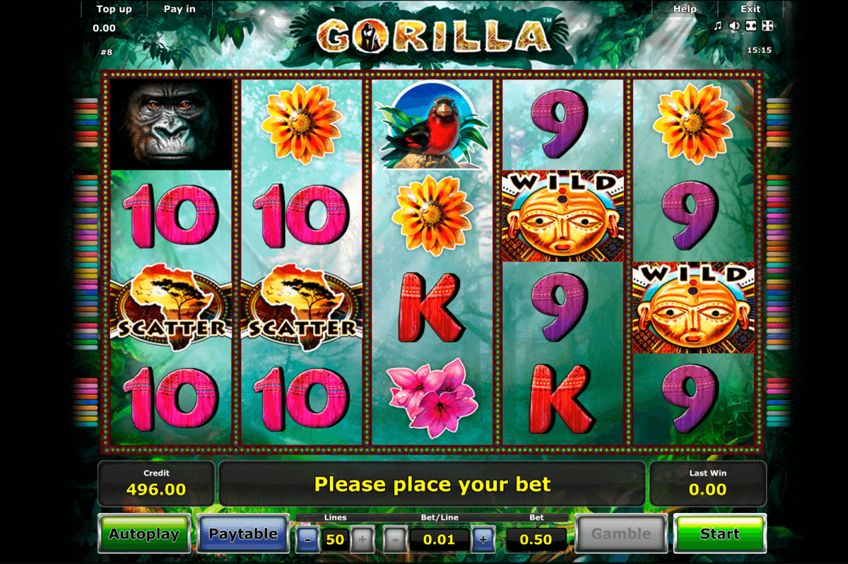 gorilla novomatic casino gokkasten 