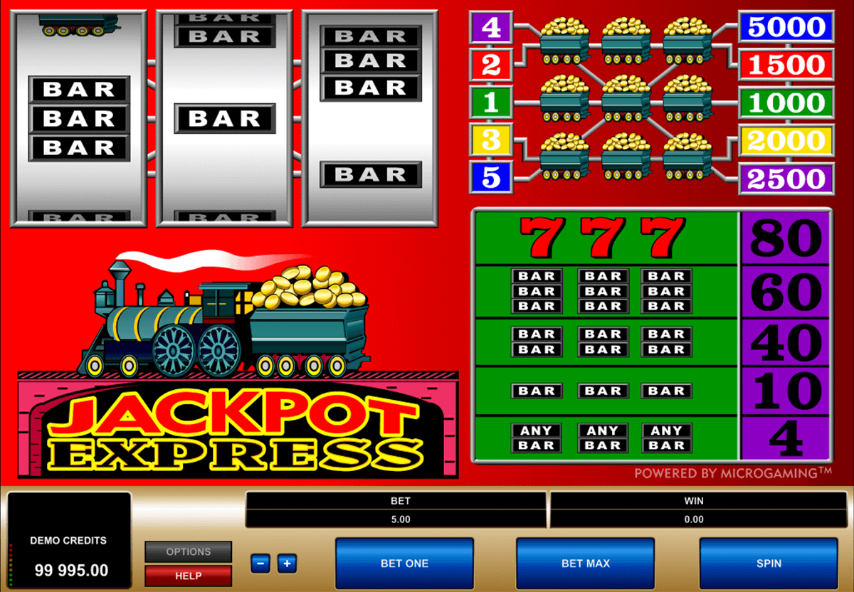 jackpot express microgaming casino gokkasten 