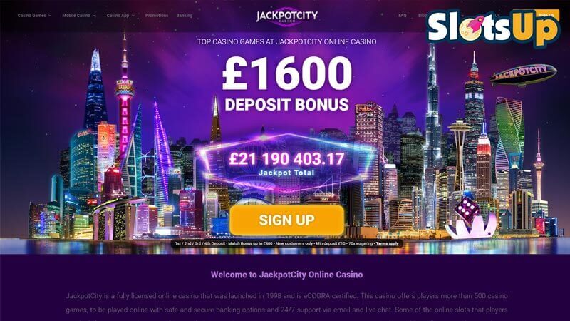 Jackpot City Casino Startpagina