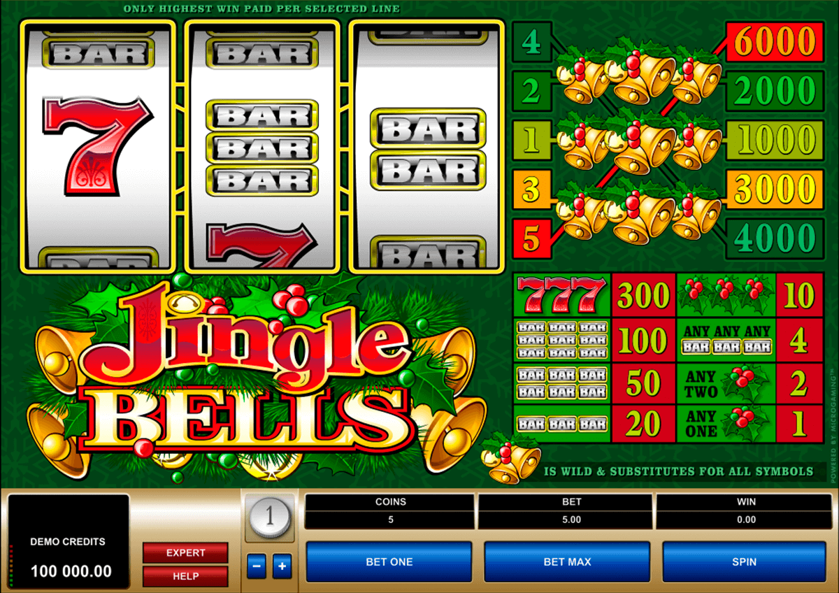 jingle bells microgaming casino gokkasten 