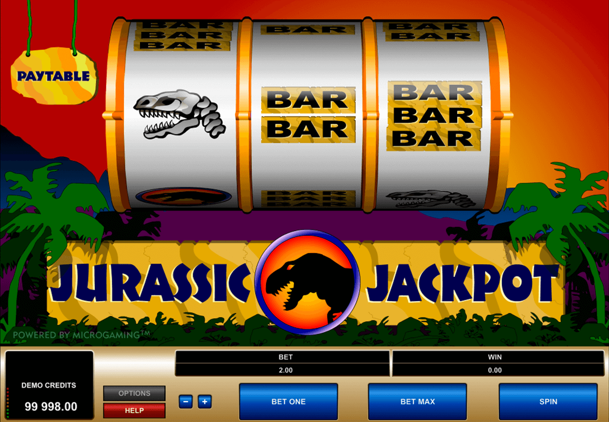 jurassic jackpot microgaming casino gokkasten 