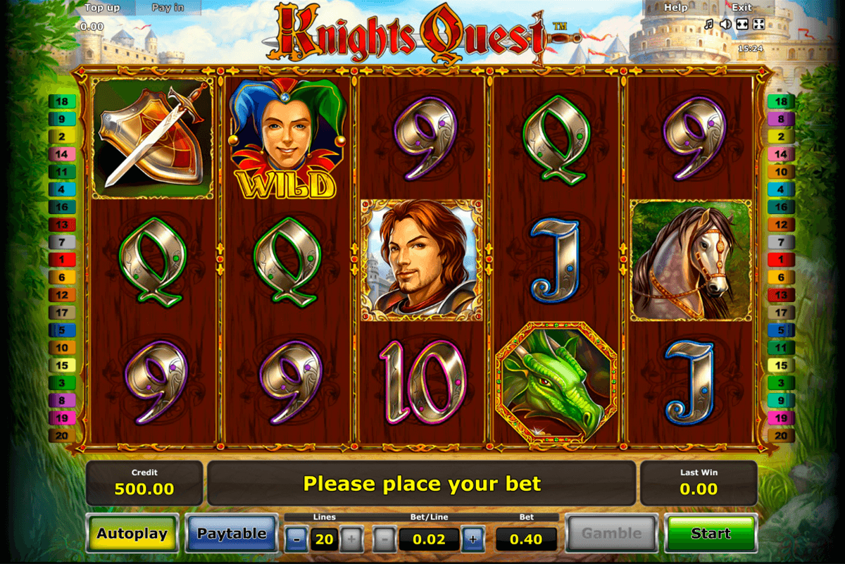 knights quest novomatic casino gokkasten 