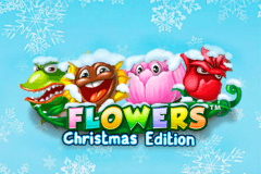 logo flowers christmas edition netent gokkast spelen 
