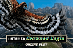 logo untamed crowned eagle microgaming gokkast spelen 