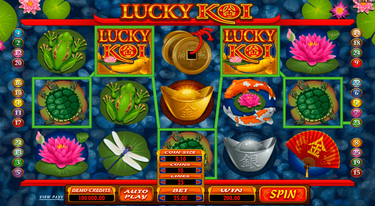 lucky koi microgaming casino gokkasten 