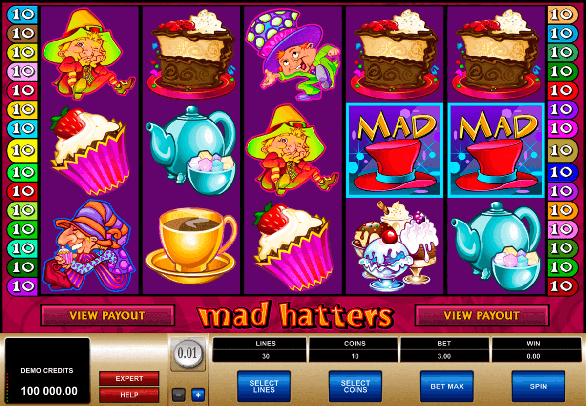 Mad Hatters ™ Gokkast Gratis Spelen Online | Microgaming ...