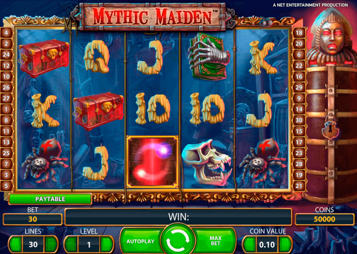 mythic maiden netent casino gokkasten 