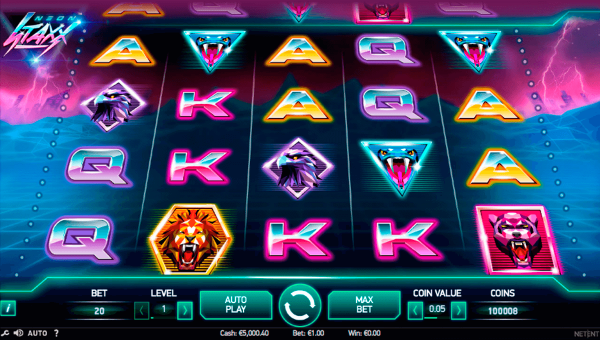 neon staxx netent casino gokkasten 