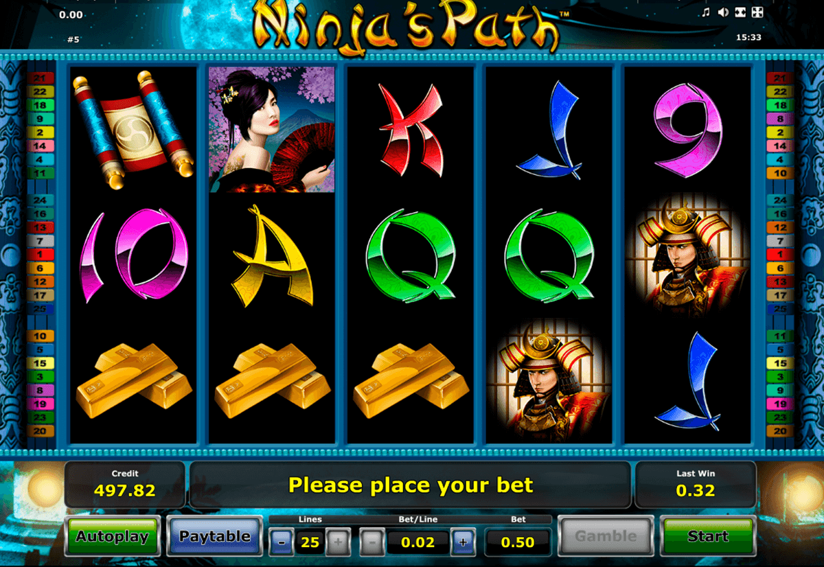 ninjas path novomatic casino gokkasten 