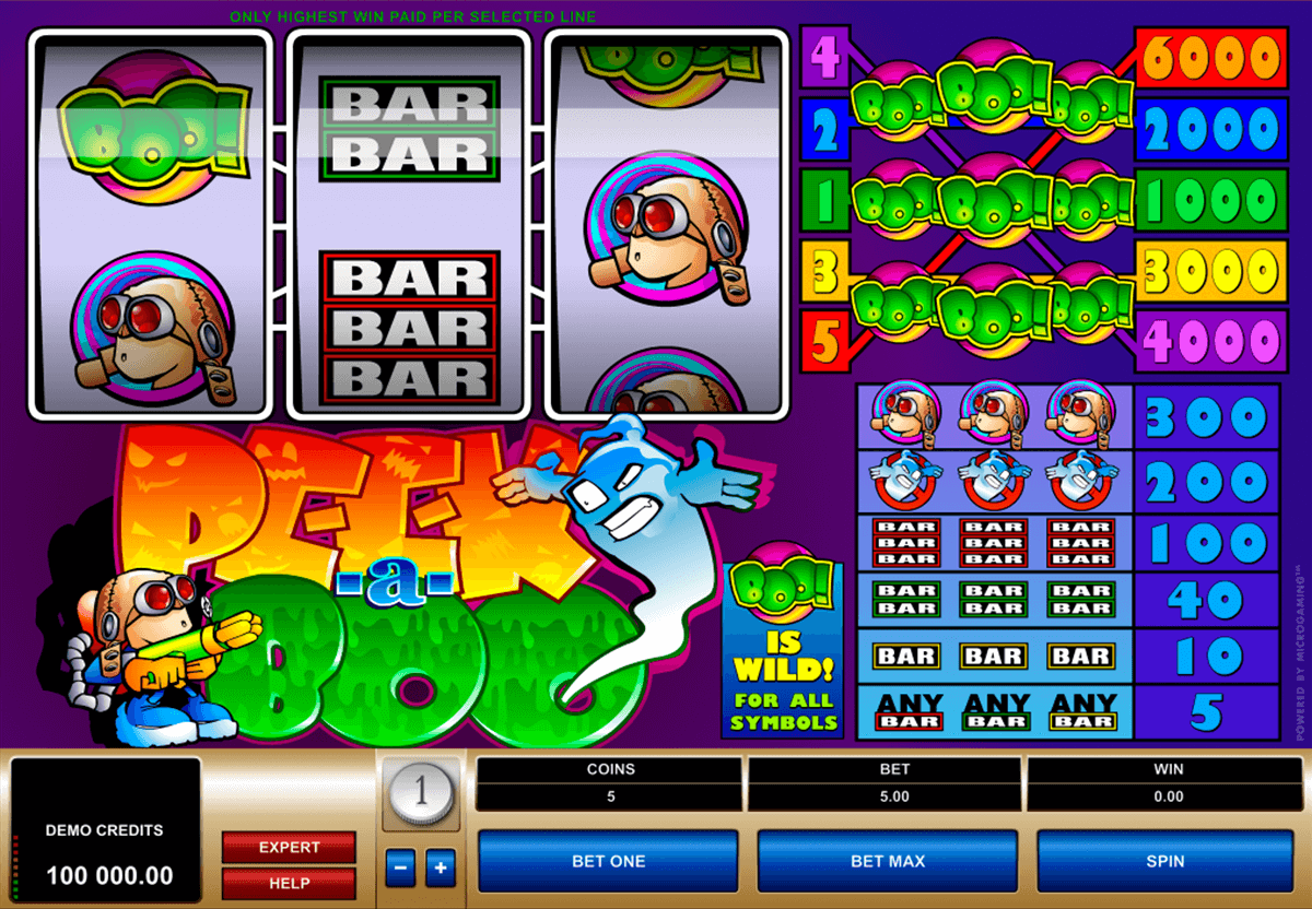 peek a boo microgaming casino gokkasten 