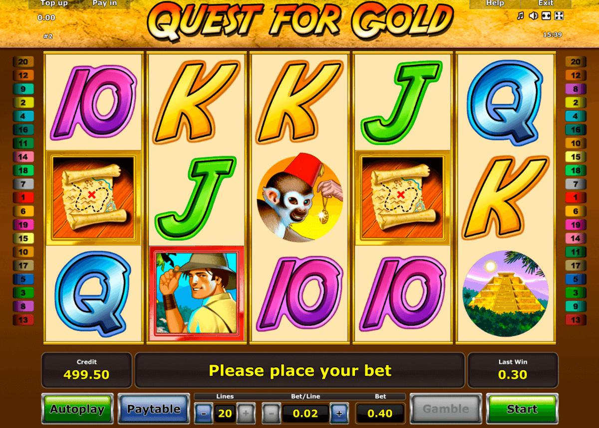quest for gold novomatic casino gokkasten 