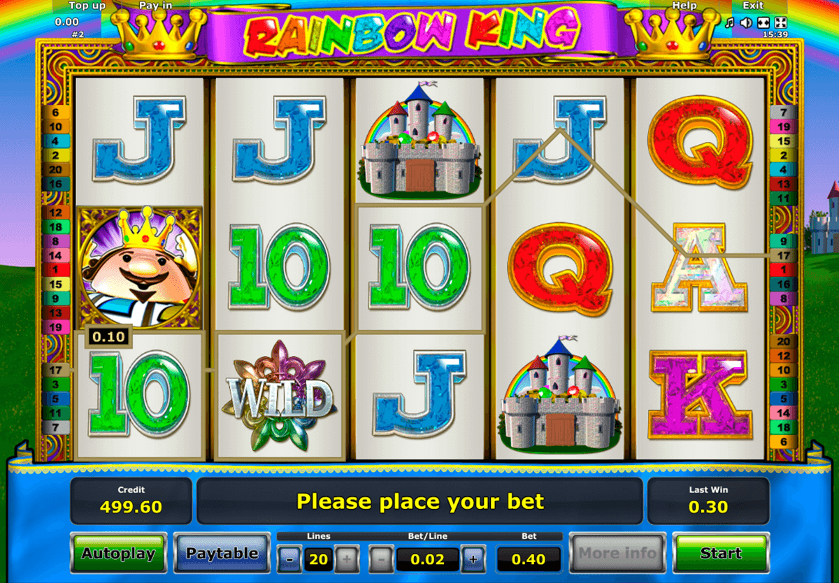 rainbow king novomatic casino gokkasten
