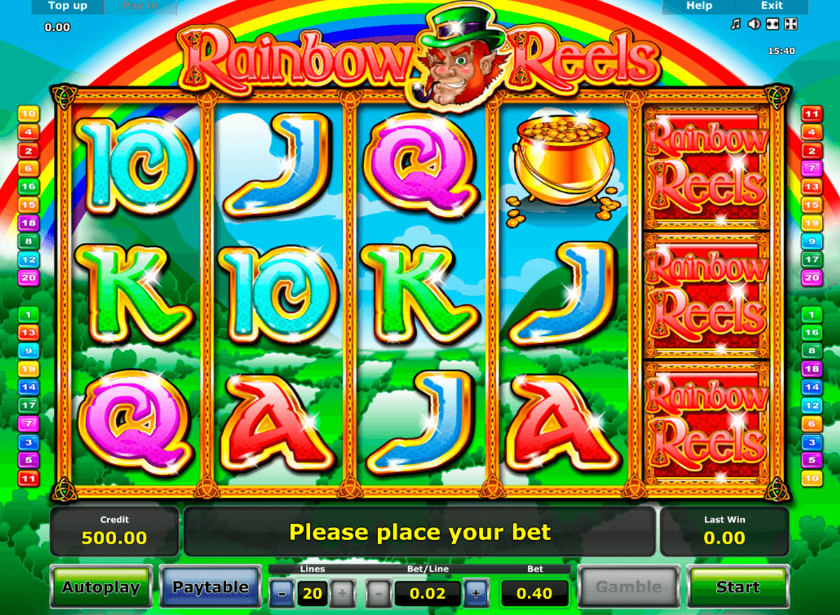 rainbow reels novomatic casino gokkasten 
