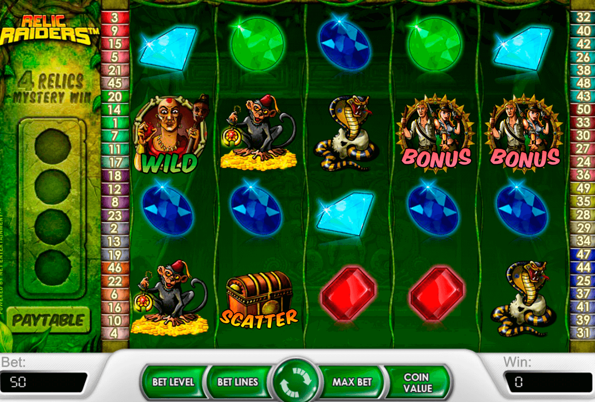 relic raiders netent casino gokkasten 