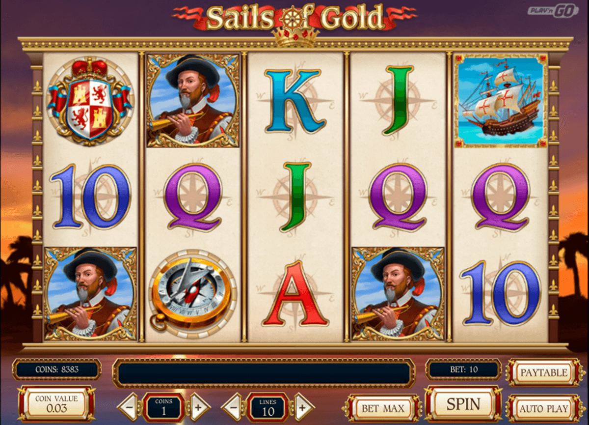 sails of gold playn go casino gokkasten