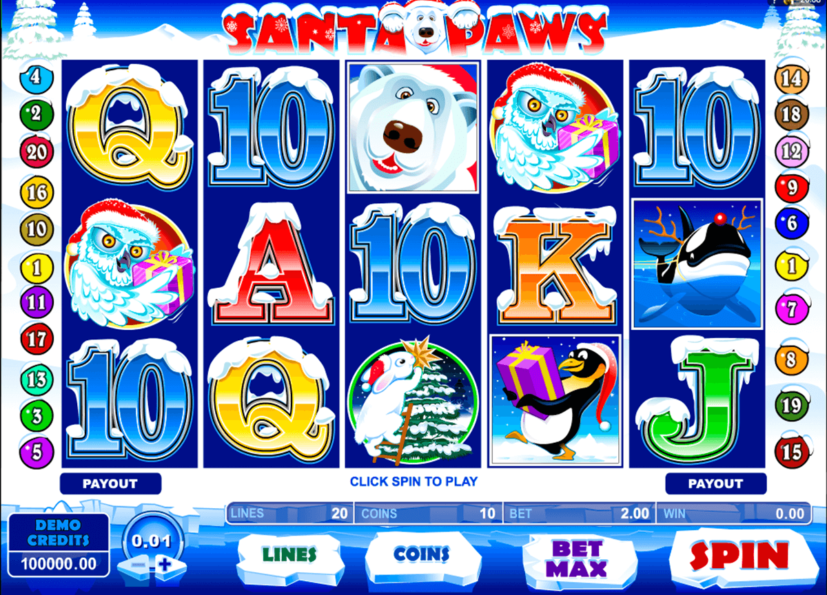 santa paws microgaming casino gokkasten 