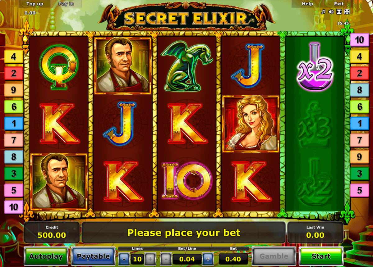 secret elixir novomatic casino gokkasten 