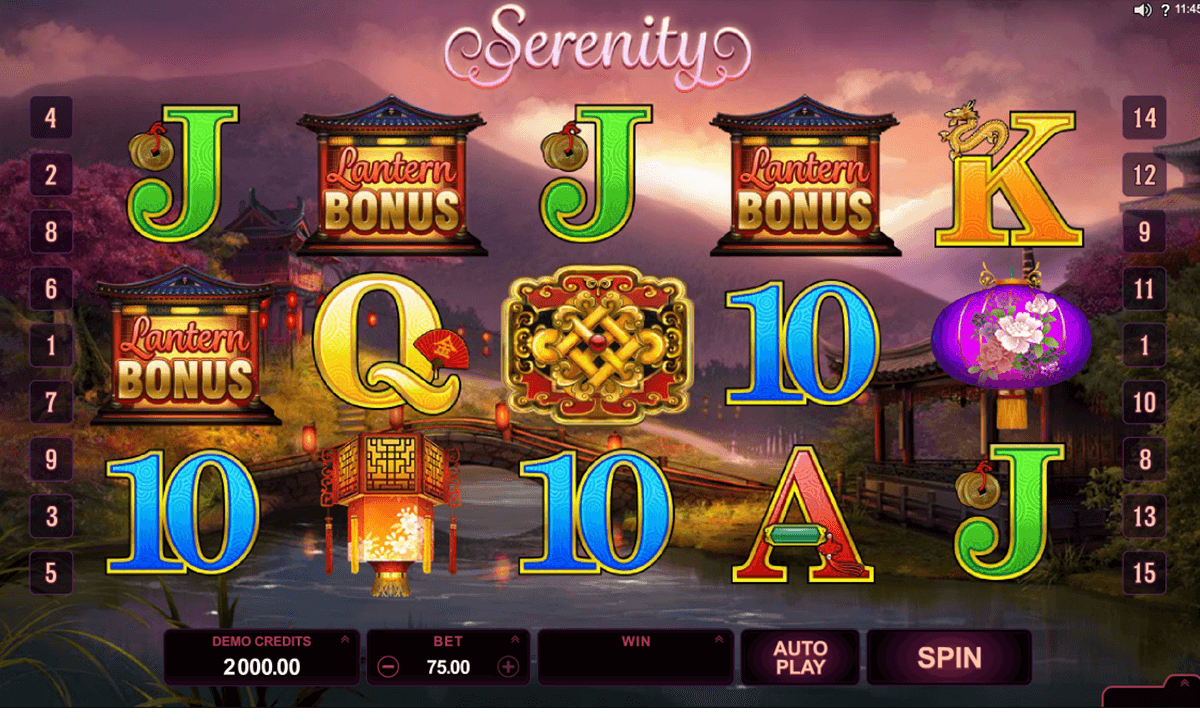 serenity microgaming casino gokkasten 
