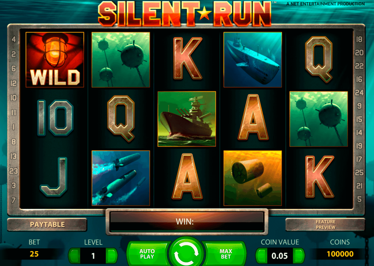 silent run netent casino gokkasten 
