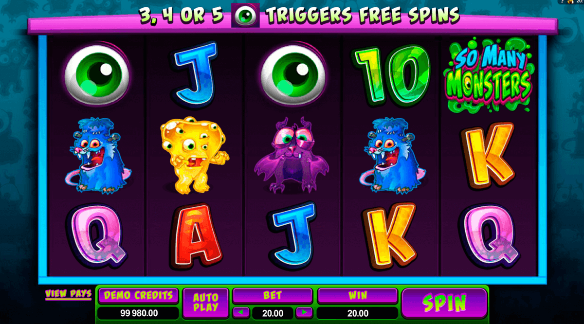 so many monsters microgaming casino gokkasten 