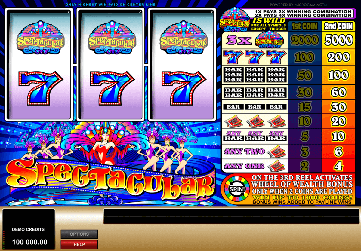 spectacular microgaming casino gokkasten 