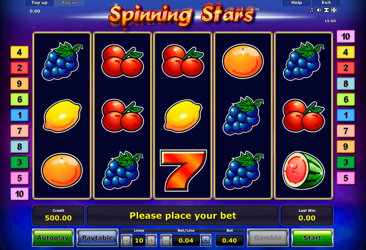 spinning stars novomatic casino gokkasten 