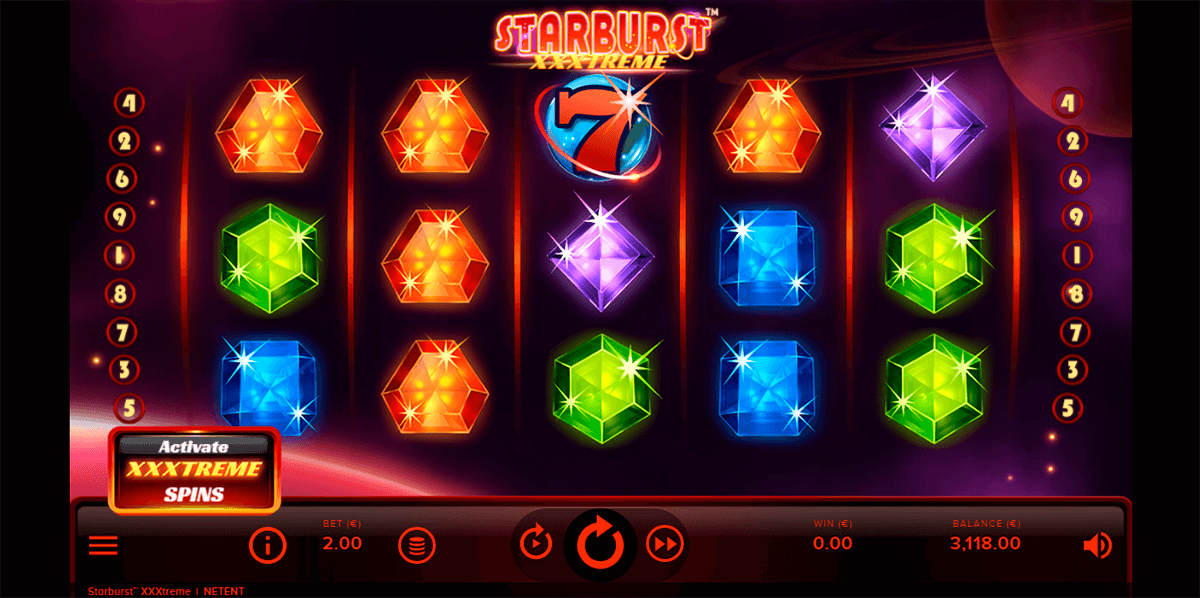 starburst xxxtreme netent