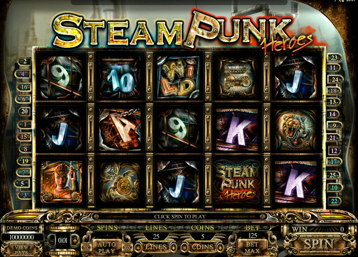 steam punk heroes microgaming casino gokkasten 