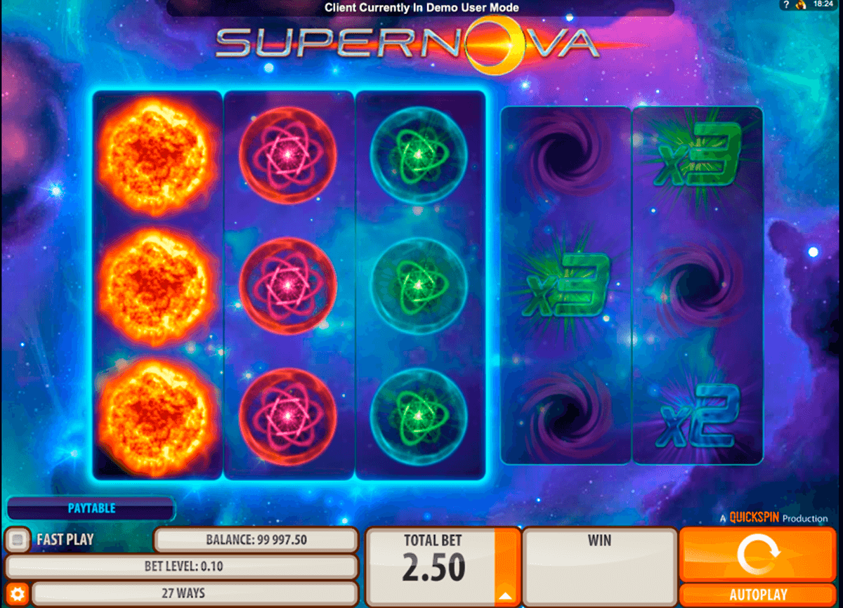 supernova quickspin casino gokkasten 