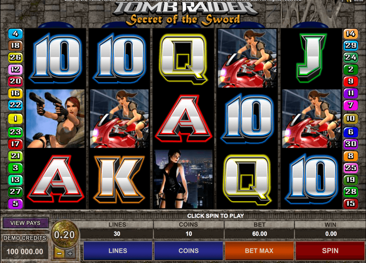 tomb raider ii microgaming casino gokkasten