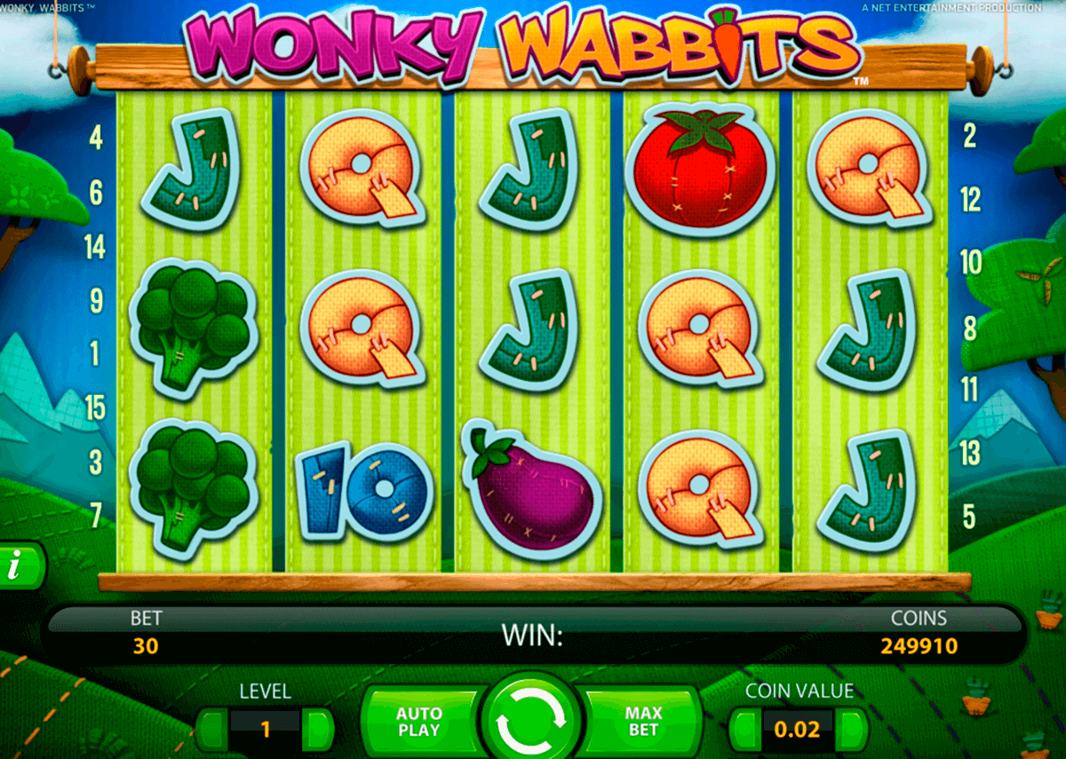 wonky wabbits netent casino gokkasten 