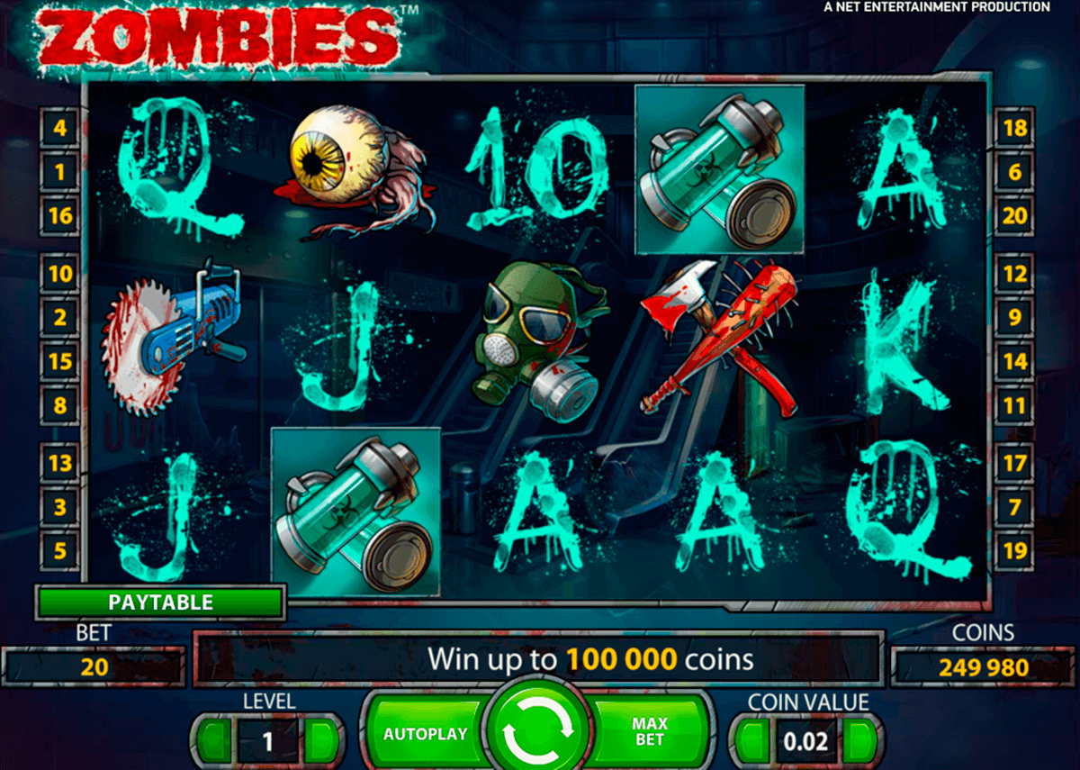 zombies netent casino gokkasten 