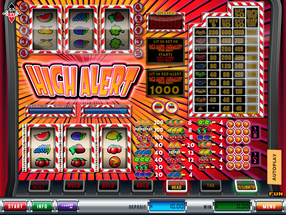 high alert simbat casino gokkasten 