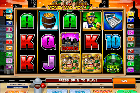money mad monkey microgaming casino gokkasten