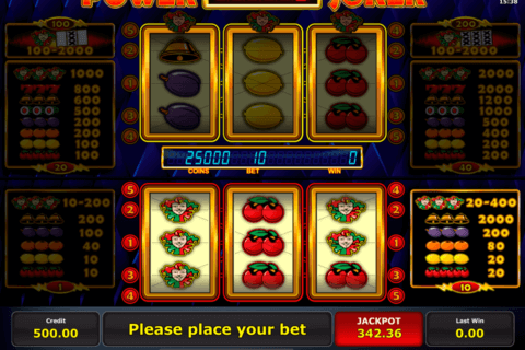 power joker novomatic casino gokkasten 